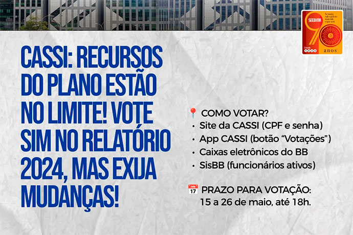 SEEB-MA orienta voto SIM no Relatrio Cassi 2024